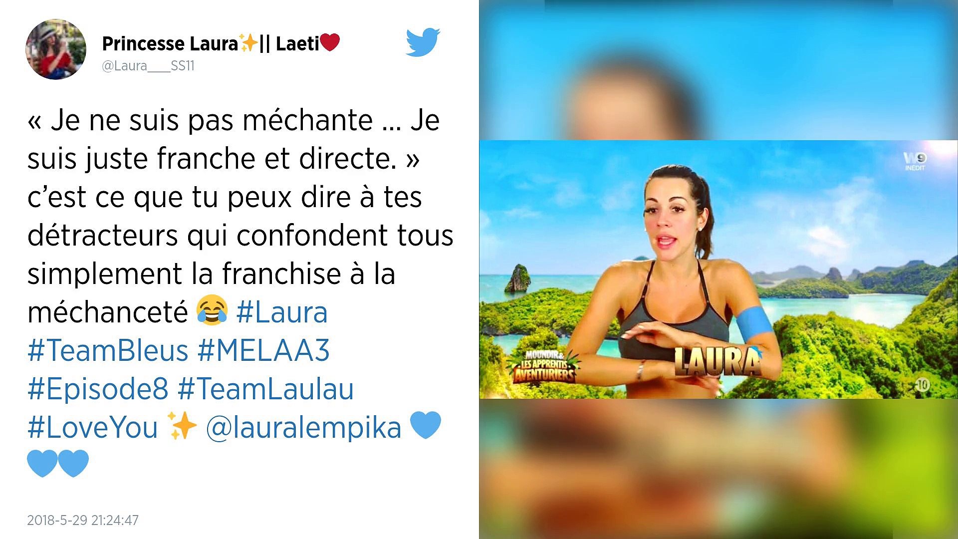 Laura Lempika Moundir Et Les Apprentis Aventuriers Moundir et les Apprentis Aventuriers 3 : Laura fait tourner la tête des  internautes ! - Vidéo Dailymotion