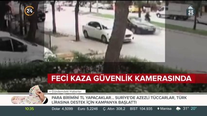 Otomobil ticari taksiye çarptı