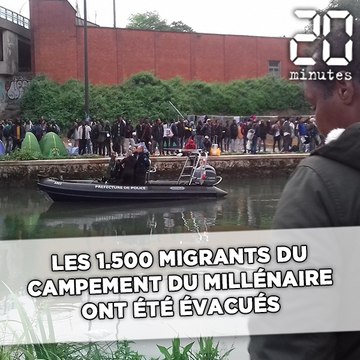 Les 1.500 migrants du campement du Millénaire, à Paris, ont été évacués