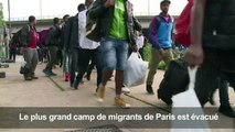 Evacuation du plus grand campement de migrants de Paris