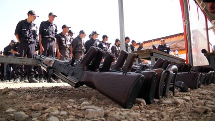 Suriyeli polislere zorlu eğitim