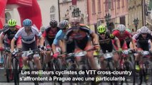 Course de VTT cross-country dans le centre historique de Prague