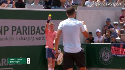 Roland-Garros : L'amorti subtil de Grigor Dimitrov