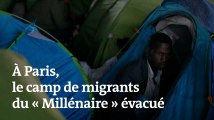 Images de l’évacuation du camp de migrants du Millénaire, à Paris