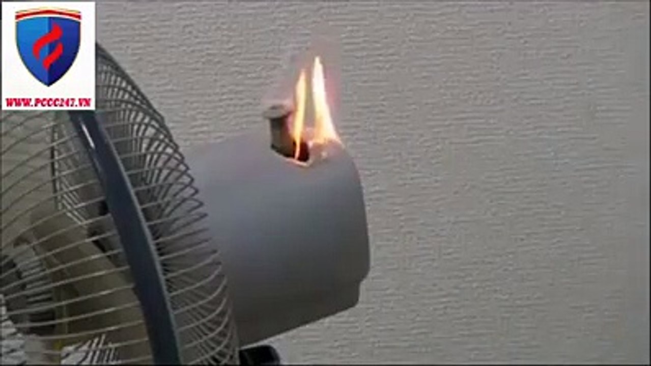 The moment my room caught fire