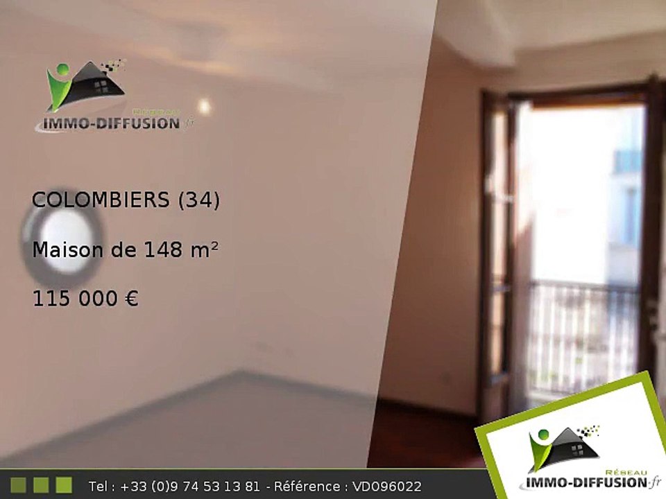 Maison A vendre Colombiers 148m2 - Calme proche canal midi