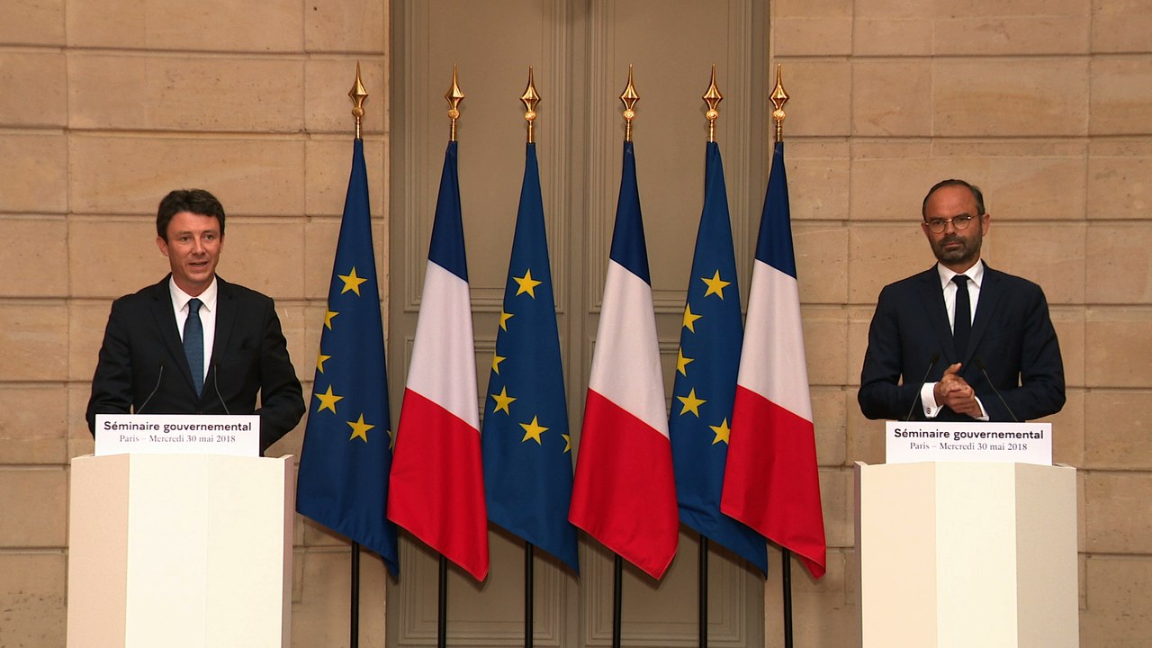 Compte-rendu du séminaire gouvernemental par le Premier Ministre Édouard Philippe et par Benjamin Griveaux, porte-parole du gouvernement