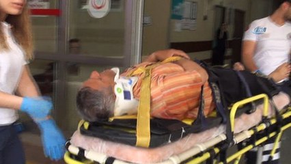 Hastaneden taburcu olur olmaz otomobil çarptı