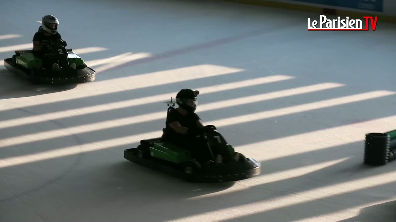 Du karting sur glace à Cergy-Pontoise