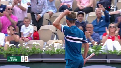 Roland-Garros : C'est du grand art entre Goffin et Moutet !