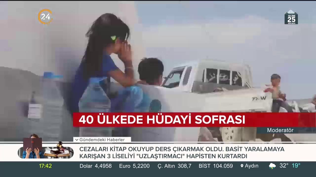40 ülkede Hüdayi sofrası