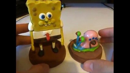 bob esponja de plastilina