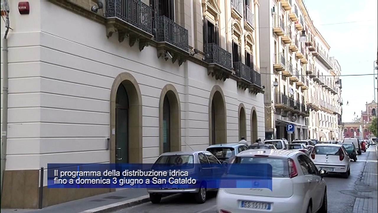 Il programma della distribuzione idrica fino a domenica 3 giugno a San Cataldo