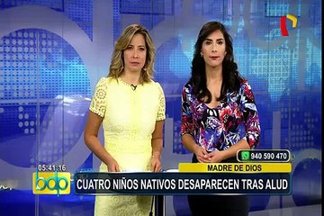 Madre de Dios: rescatan cuerpo de uno de los 4 niños desaparecidos tras un deslizamiento