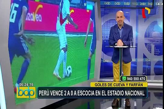 Miraflores: venezolanos también celebraron el triunfo de Perú ante Escocia