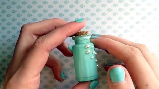 Pastels and Pearls Bottle Charm tutorial