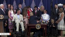 Trump Hugs Child In Moving Moment At 'Right To Try Act' Signing