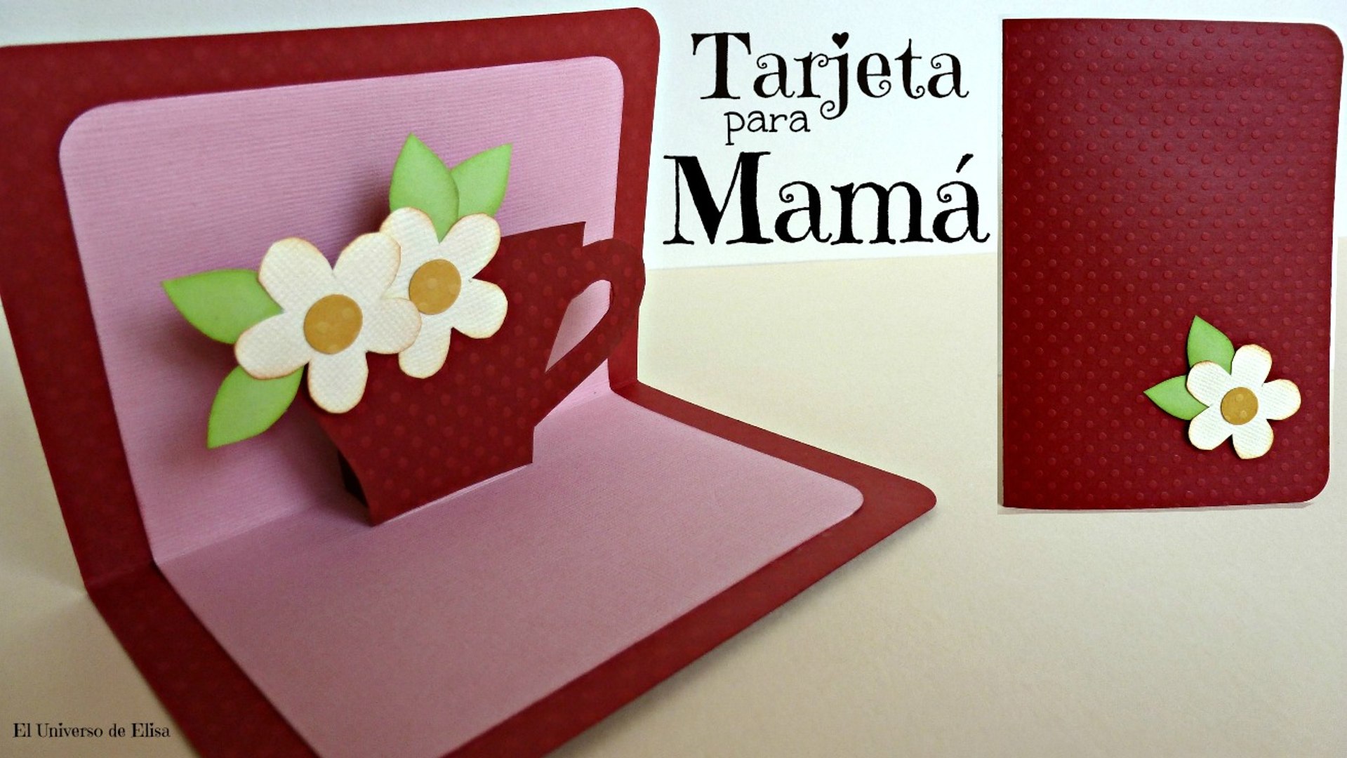Tarjeta para Mamá, Tarjeta para Día la Madre,Tarjeta Pop Up Fácil - Vídeo Dailymotion