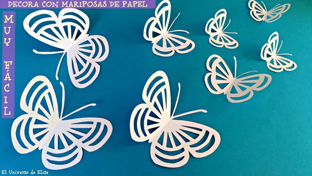 Decora con Mariposas de Papel, Cómo Hacer Mariposas de Papel Muy Fáciles