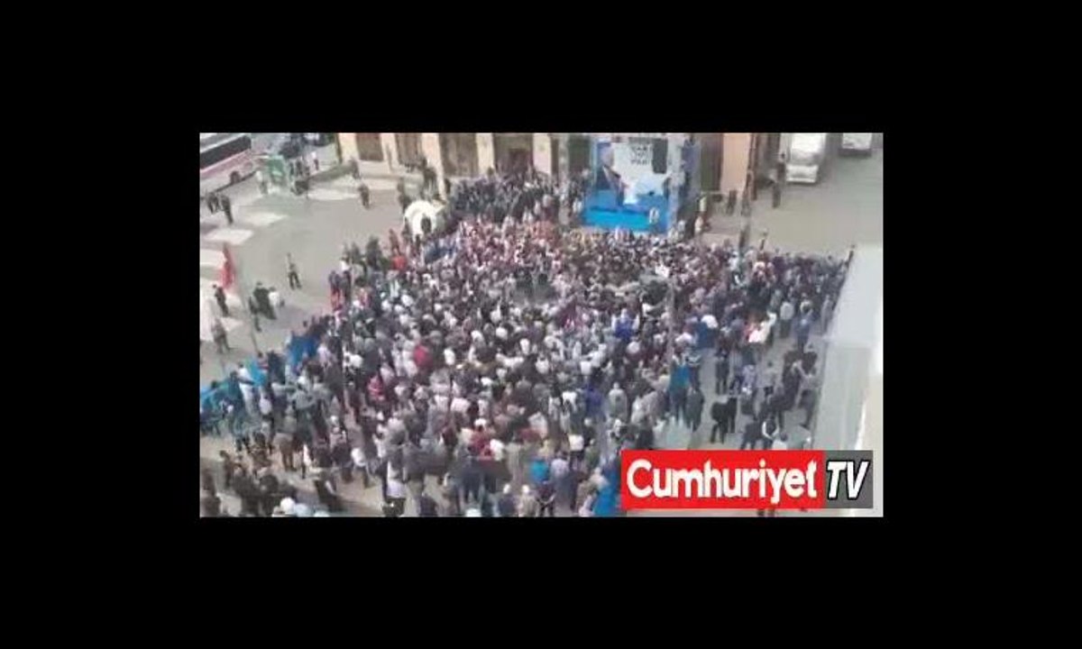 Binali Yıldırım'ın miting alanı boş kaldı
