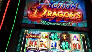 ★ACTION DRAGONS★ ALBERT GETS EATEN ALIVE!! OR DOES HE? | Slot Machine Bonus (Ainsworth)