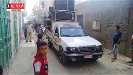 جزار يقيم زفة لـ"المواشى" بشوارع دمياط