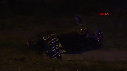 Tekirdağ - Çorlu'da Otomobil Şarampole Yuvarlandı 1 Ölü, 1 Yaralı