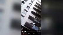 WATCH: The moment a man in Paris sprung into action to rescue a child hanging from a 4th floor balcony. (This video has been circulating on social media.)