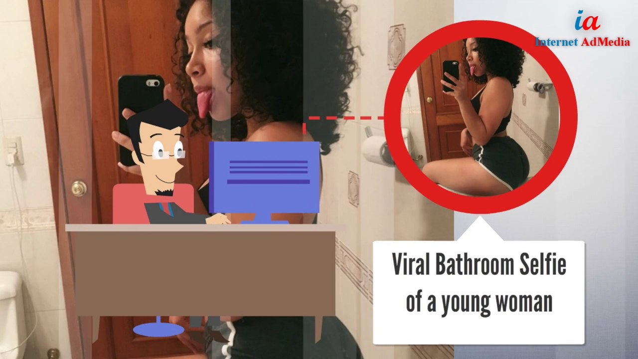 Young Woman's Bathroom Selfie Paula Sophia Garcia Espino California