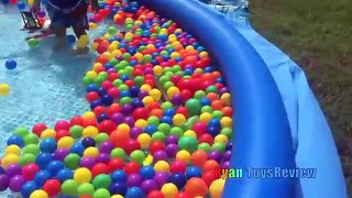 HUGE EGGS HUNT SURPRISE TOYS CHALLENGE in Giant Ball Pit