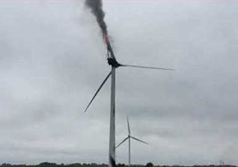 Cambridgeshire Wind Turbine Bursts Into Flames During Thunderstorm