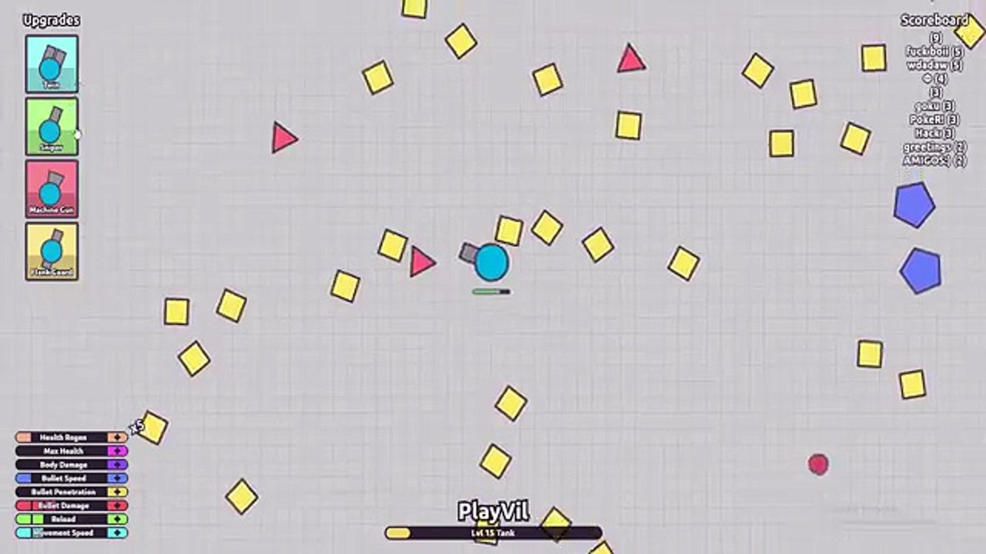 DIEP.IO Gameplay #2 - Getting to #1 in DIEP.IO - STRATEGY! 
