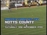 Notts County - West Ham United 03-11-1990 Division Two