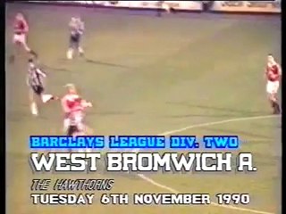 West Bromwich Albion - Middlesbrough 06-11-1990 Division Two
