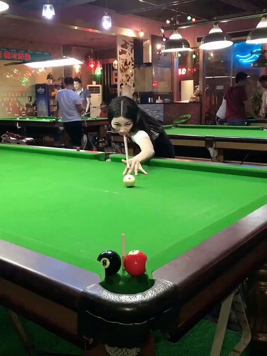 As you would shoot the number 8 (red) before or 3 (black) advance