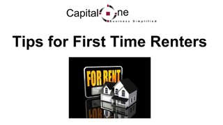 Tips for First Time Renters
