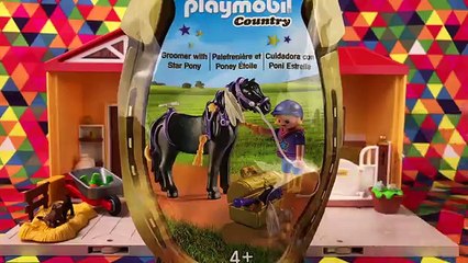 Playmobil Country Groomer With Star Heart Bloom and Butterfly Pony