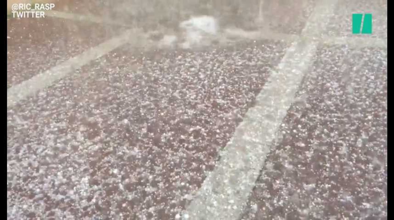 Les images des violents orages qui s'abattent sur les départements en vigilance orange