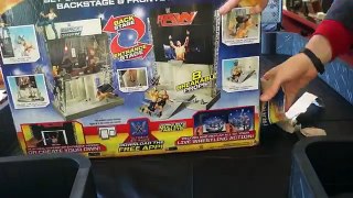 WWE Ultimate Entertainment Stage Toy Playset Unboxing, Comparison & Review!!