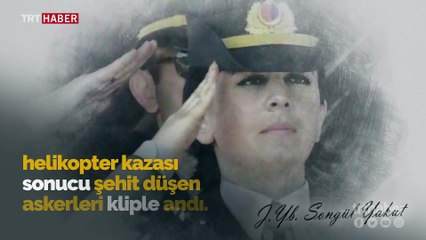 Jandarma, Şenoba Helikopter kazası şehitlerini kliple andı