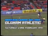 Watford - Oldham Athletic 23-02-1991 Division Two