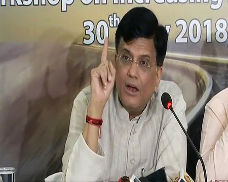 Minister Piyush Goyal demonstrates the difference between past and present style of governance through the progress of Dedicated Freight Corridors in Railways