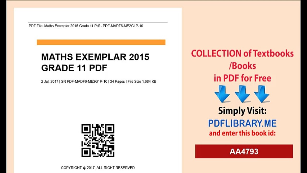 Maths Exemplar 2015 Grade 11 new