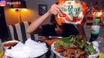 반호이(Banh-hoi)진짜쫄면 먹방 mukbang jinjjajjolmyeon Vietnamese food 越南饮食 ベトナム料理فيتنام mgain83