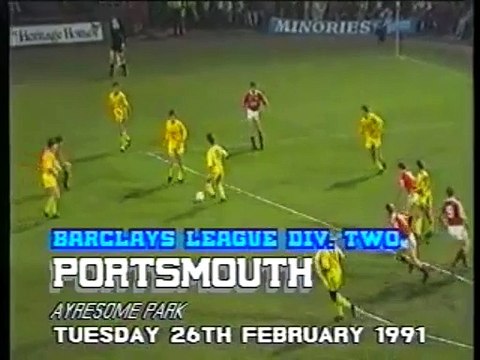 Middlesbrough - Portsmouth 26-02-1991 Division Two