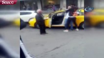 İstanbul’da taksici terörü kamerada
