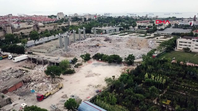 Abdi İpekçi Spor Salonu’ndan geriye sadece 7 kolon kaldı