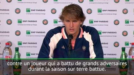 Roland Garros - Zverev : "J'essaye juste de remporter chaque match"