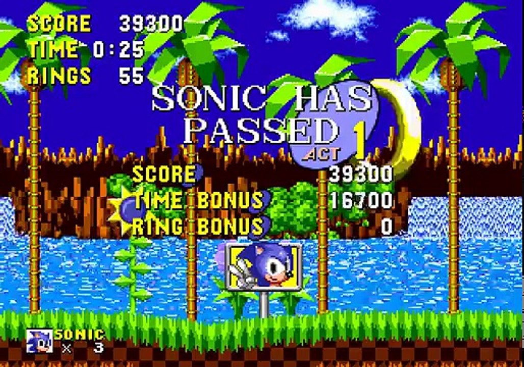 Super Sonic in Sonic the Hedgehog (GEN/MD) HACK [1080p]
