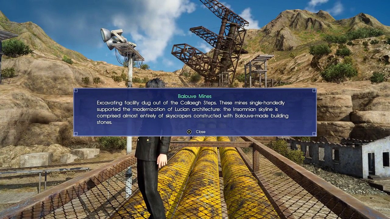 Final Fantasy XV Windows Edition - Datalog - Almanac 06 Balouve Mines